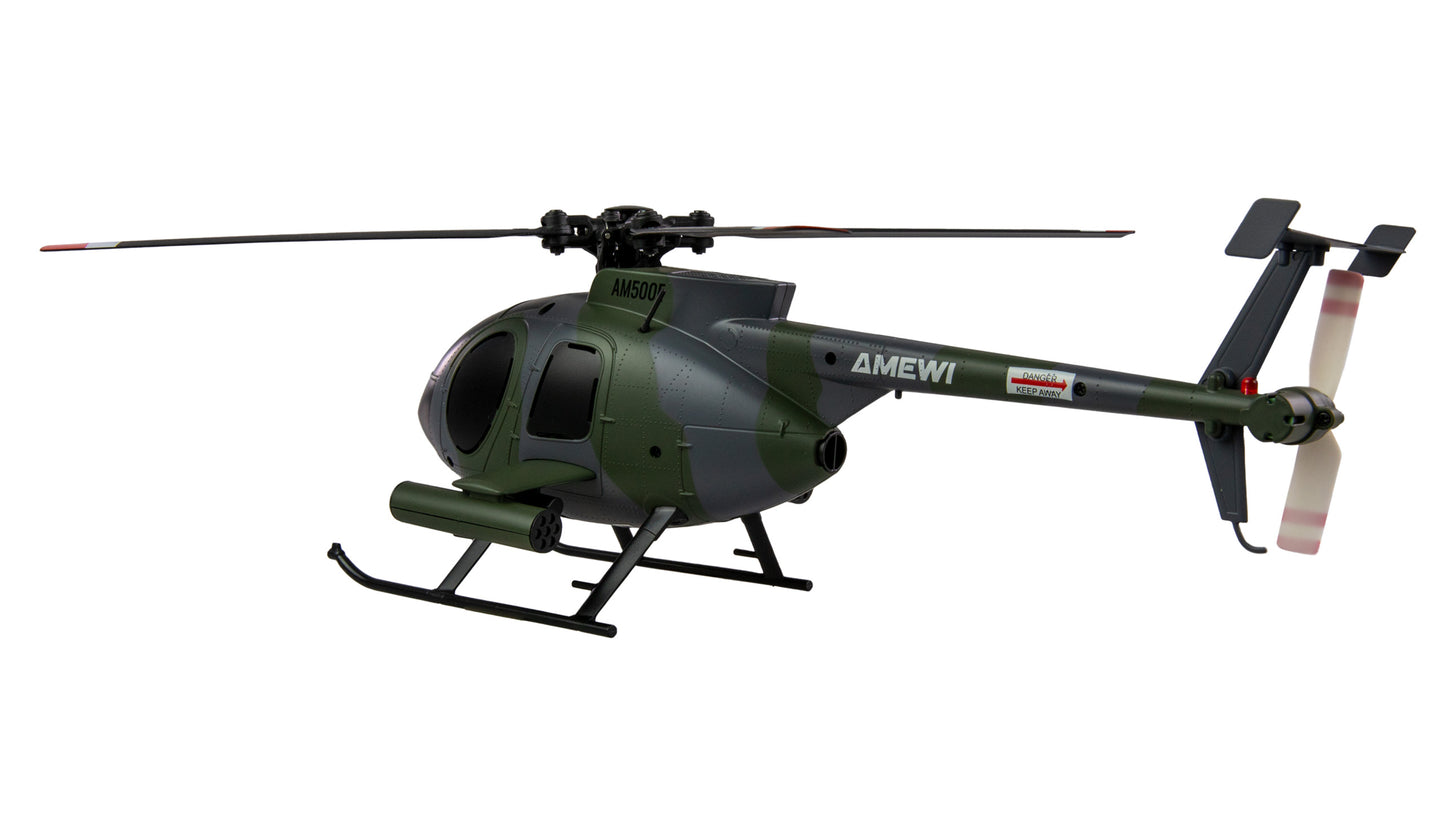 Hughes MD500 Helikopter Militär 4-Kanal 6G RTF Gray