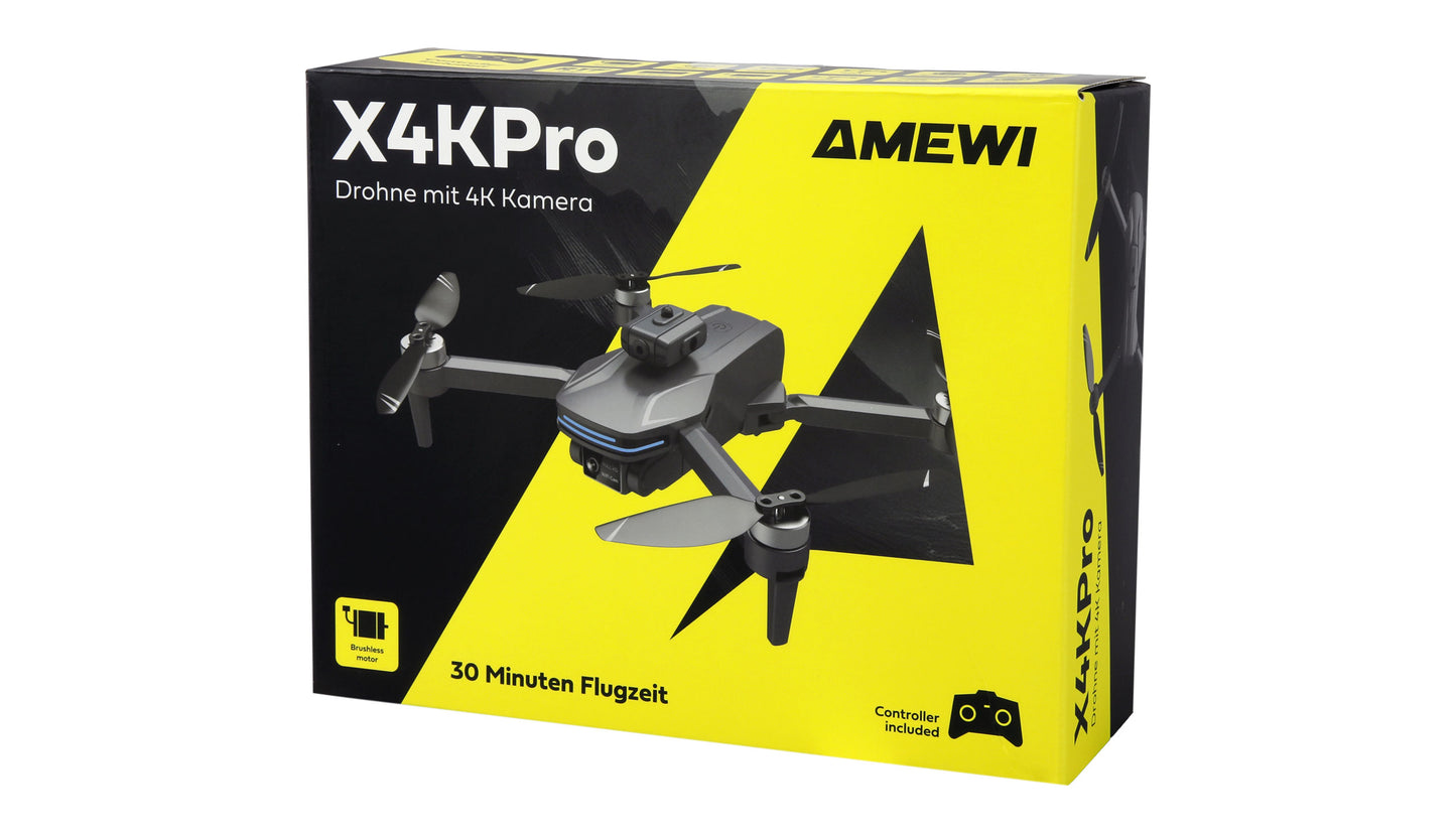 AMXFlight X4KPro Brushless-Drohne With Kamera inkl. 2 Akkus