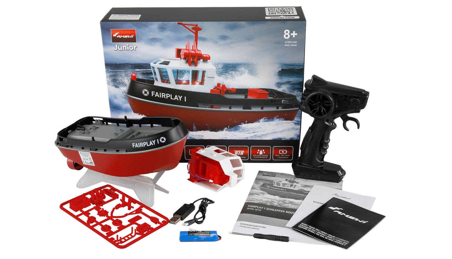 Fairplay I Schlepper Boot 1:72 RTR Black