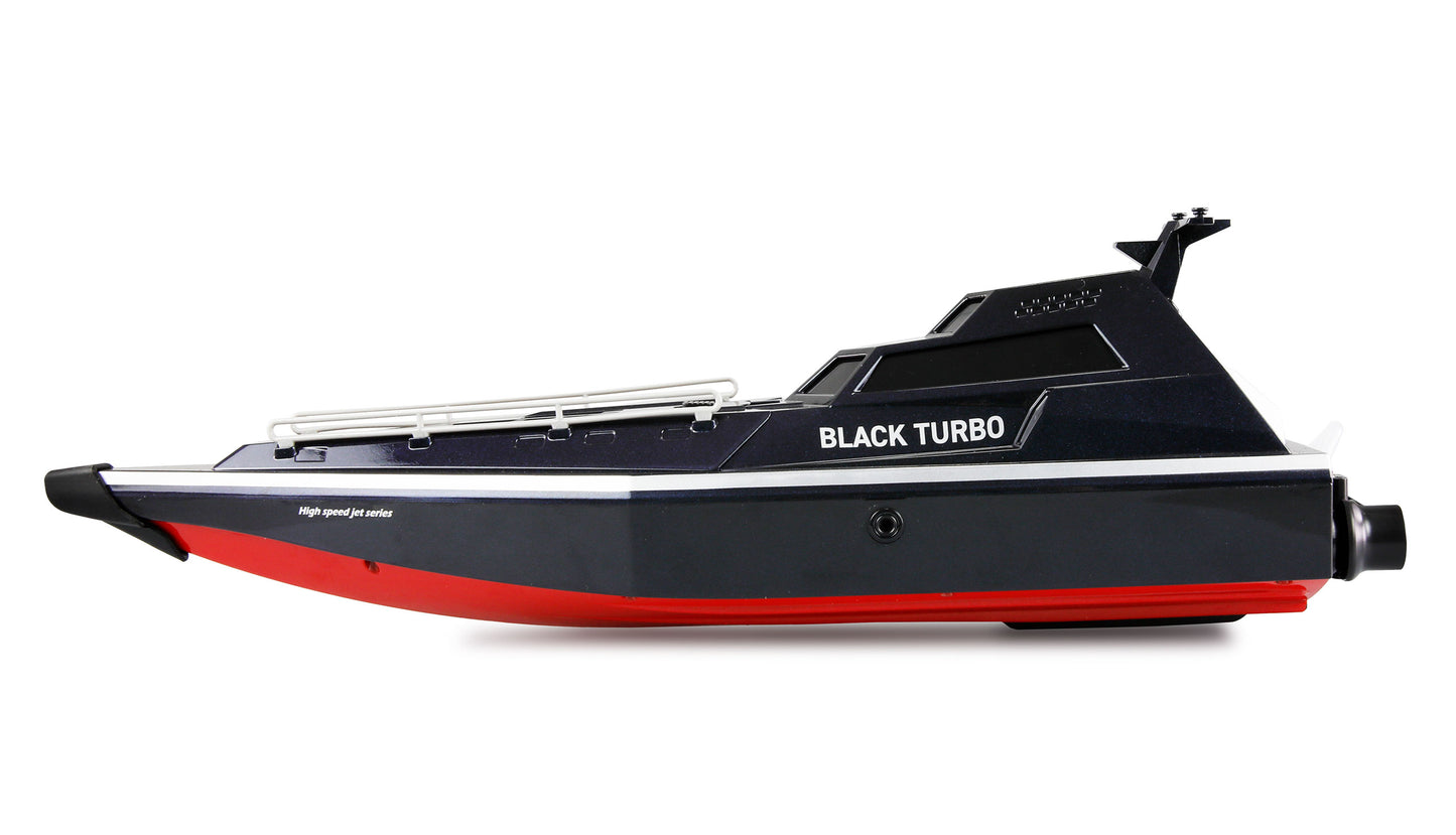 Black Turbo Militärboot With Jetantrieb 420mm RTR Black