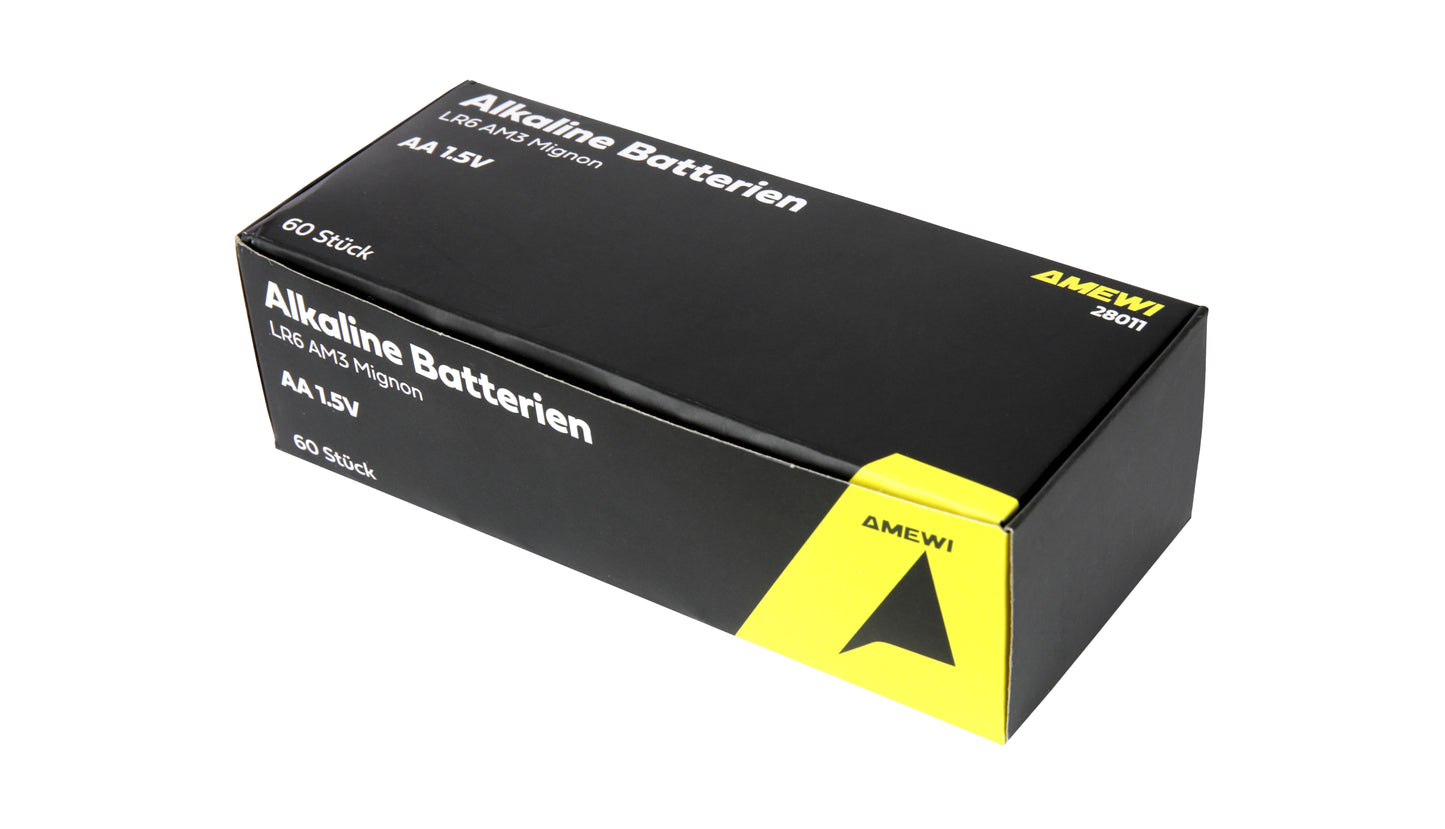 Mignon Battery Alkaline LR6 1,5V AA, 60 Stück