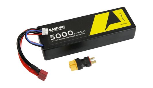 LiPo Battery 2S 7,4V 5000mAh 50C T-Plug