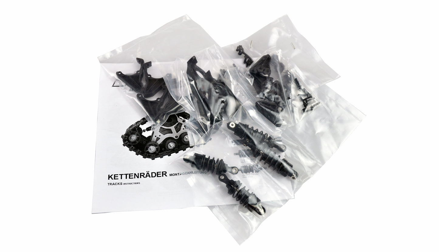 Kettenfahrwerk With Dämpfungssystem Black, 4 Stück