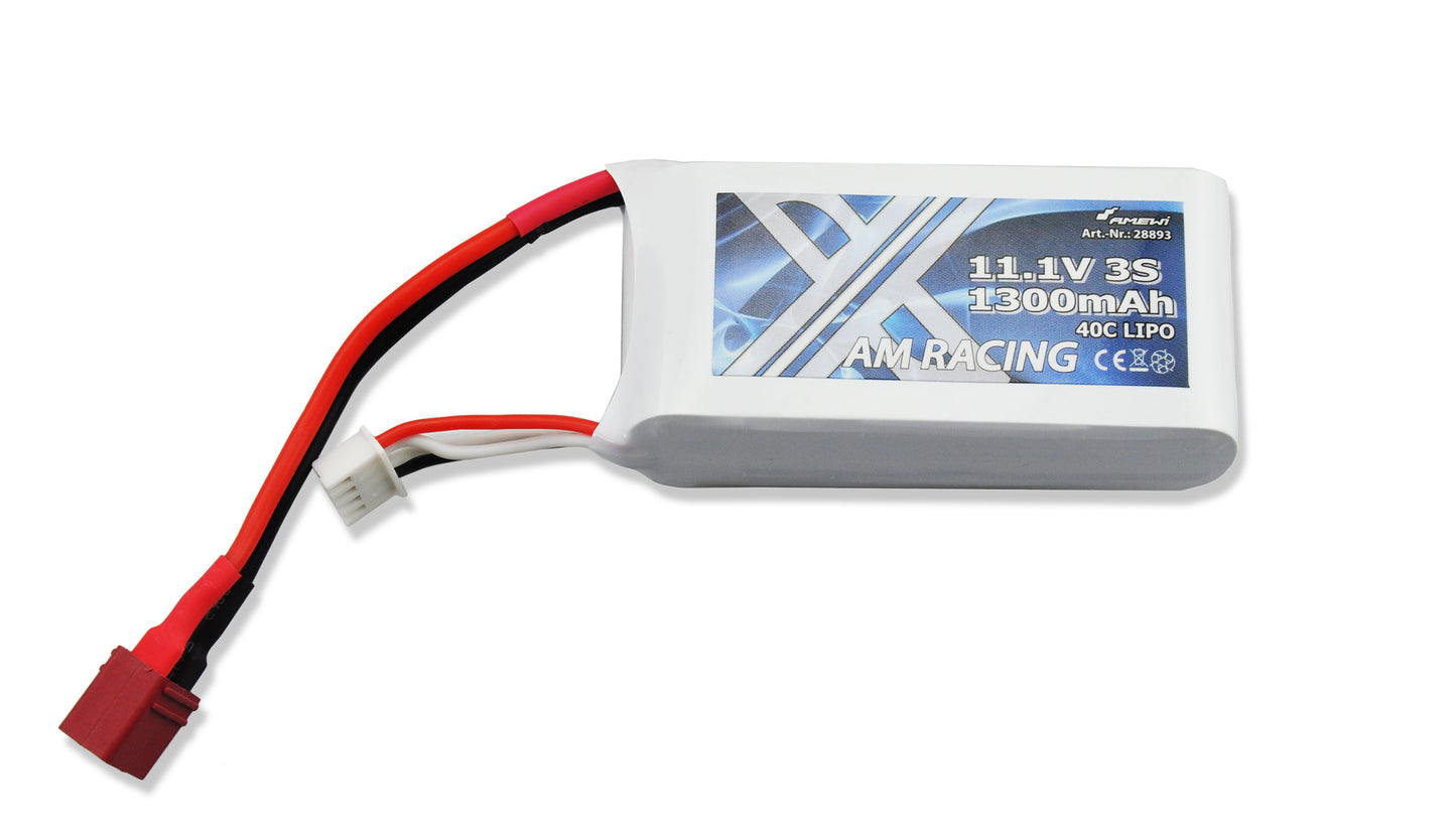 LiPo Battery 3S 11,1V 1300mAh 40C Softcase, DEANS