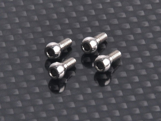 AMZ Option 3.5mm Rear Toe In Ball Head Set (4 pcs)