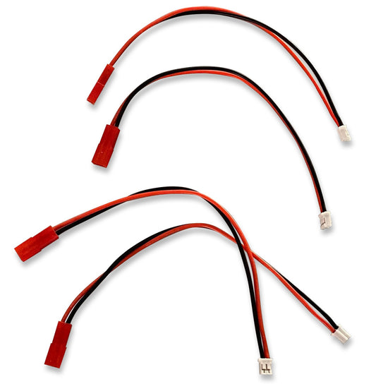 DISC.. Charge leads for micro quattro charger & 1S BEC Lipo (4pcs)