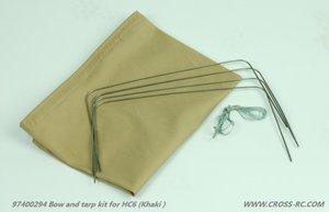 HC6 Khaki tarpaulin