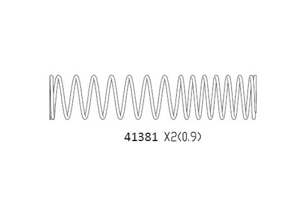 AT4 shock absorber spring in back