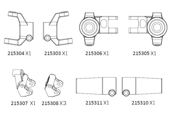 EMO straight axle seat kit