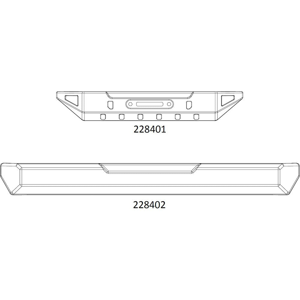 EMOX - Front and rear bumper