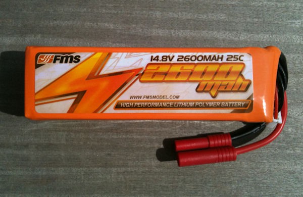 DISC.. Battery 14.8V 2200mAh 25C for Big P40/ Spitfire/ BF109/ Stuka