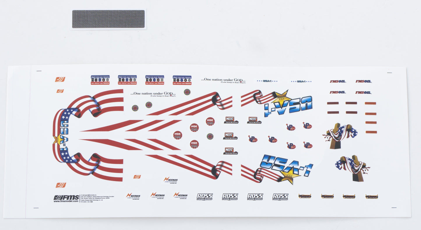 1/24 Smasher - Car decal sheet v2 (White)