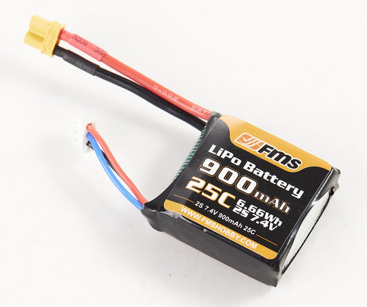 Lipo battery 7.4v 900mah 25c XT30