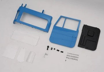 1/10 Toyota FJ40 - LEFT DOOR AND WINDOW (BLUE) V2