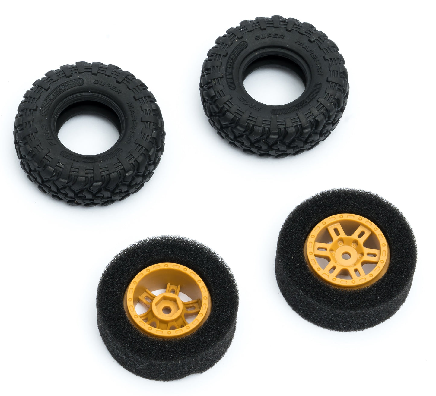 1/24 LAND ROVER D110 FCX24M - WHEEL ASSEMBLY SET