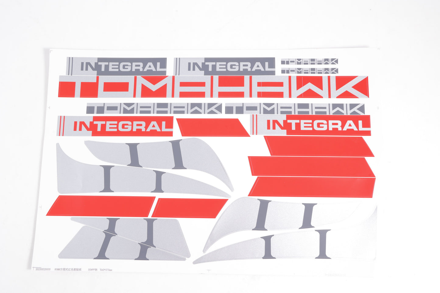 80mm Integral - Sticker (Red)