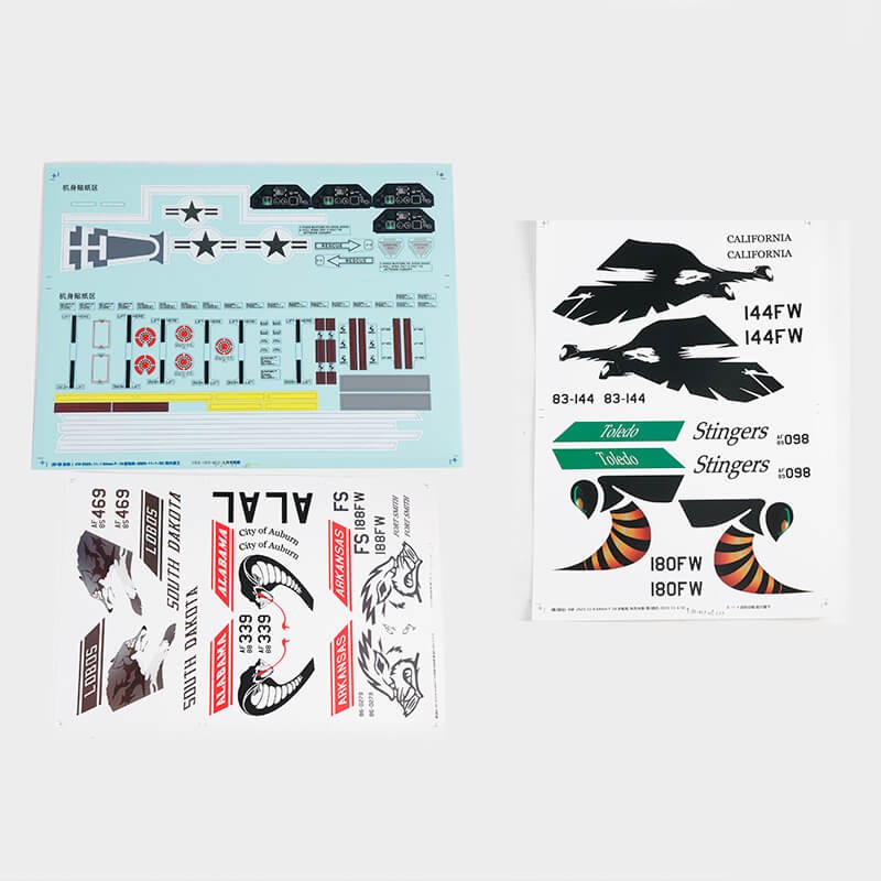 64mm F-16 2024 Version - Decal Sheet (Gray)