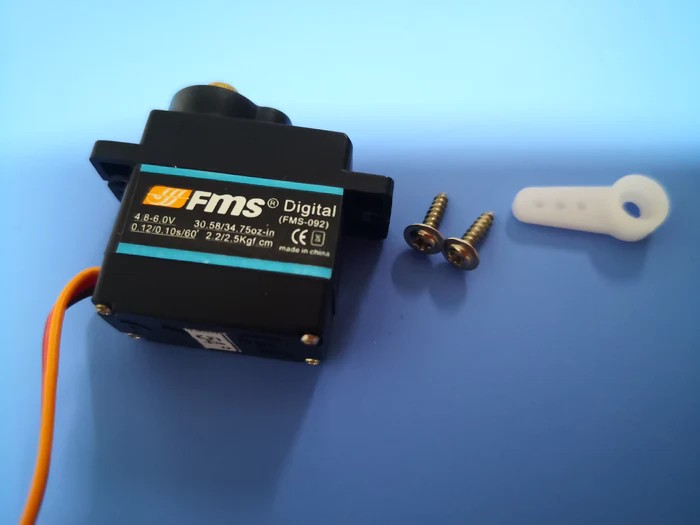 9g digital metal gear servo 54 degree with 600mm wire (FMS9GMGD54E)