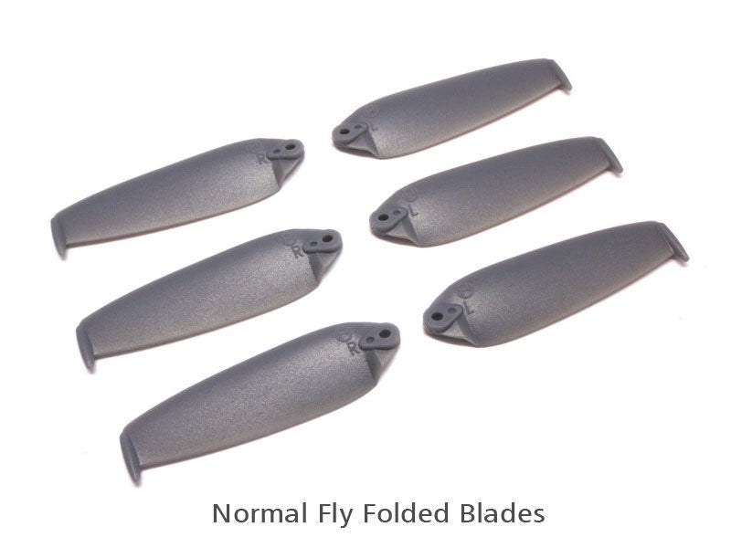 200QX Normal Folded Blade - Grey (6 pcs, 3R+3L)