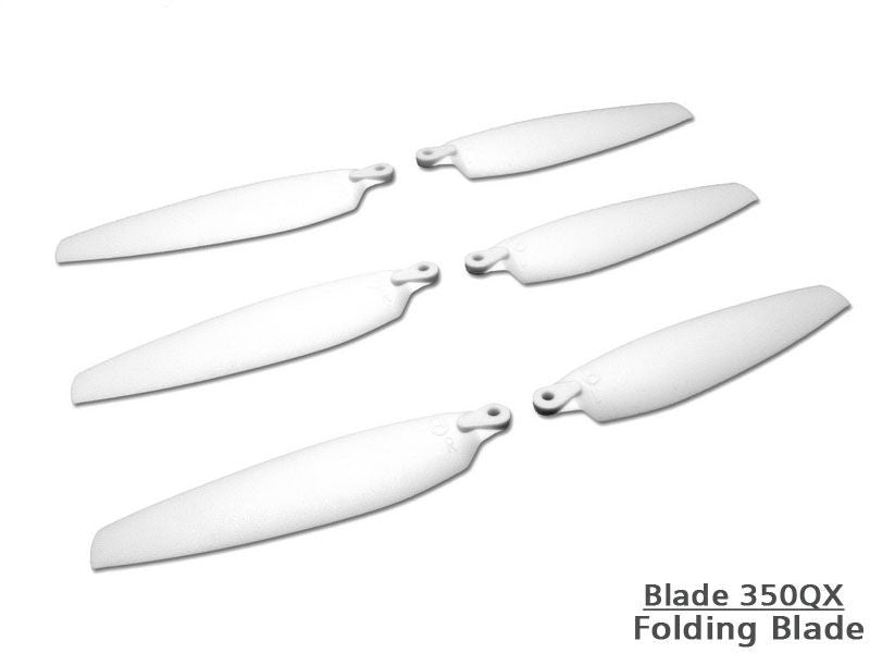 350QX Foldable Blade -White (6 pcs, 3R+3L)
