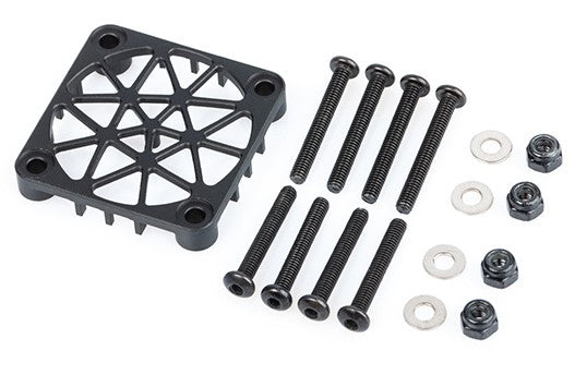 Aluminium safety mesh for 30mm fan - black