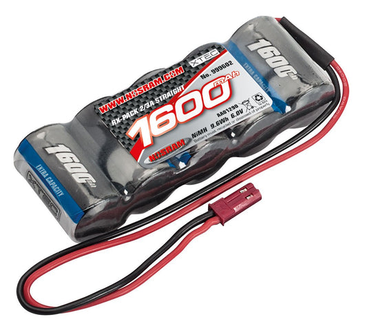 XTEC RX-pack Straight 2/3A NiMH BEC 6.0V 1600mAh