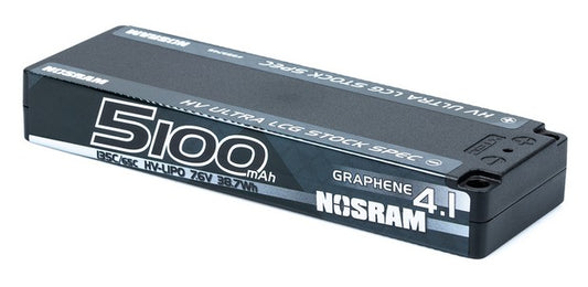 HV Ultra LCG Stock Spec GRAPHENE-4.1 5100mAh - 7.6V LiPo - 135C/65C