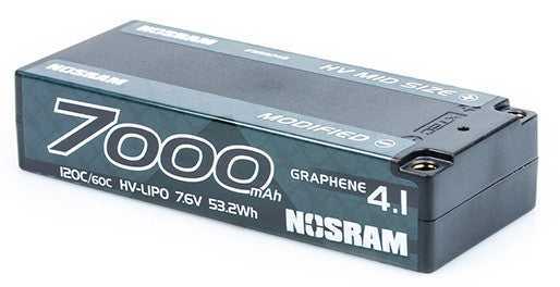 HV Mid Size Modified GRAPHENE-4.1 7000mAh 7.6V LiPo - 120C/60C