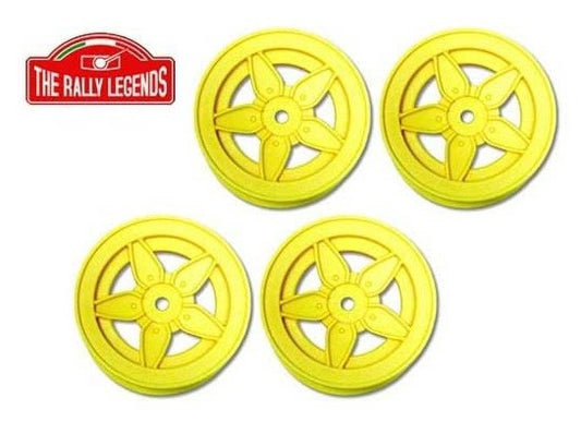 Lancia Stratos Rims Set 5 spokes yellow (4)