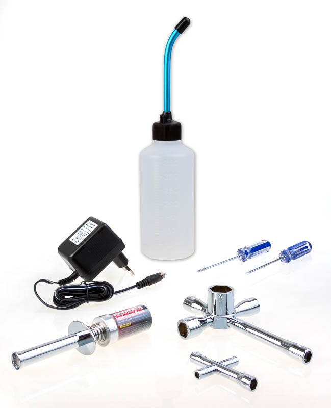Nitro Starterkit (Glow Starter 2000mAh, Fuel Bottle, Tools)