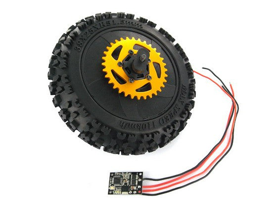 Dirt Bike : Rear Wheel w/ All Parts Assembled