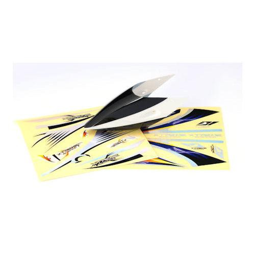 Pre-Painted Canopy Type A BLACK (w/ Tail Fin Sticker) (MPCX)