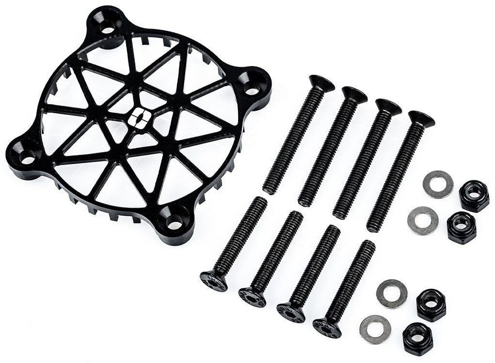 Aluminium safety mesh V2 for 40mm fan - black