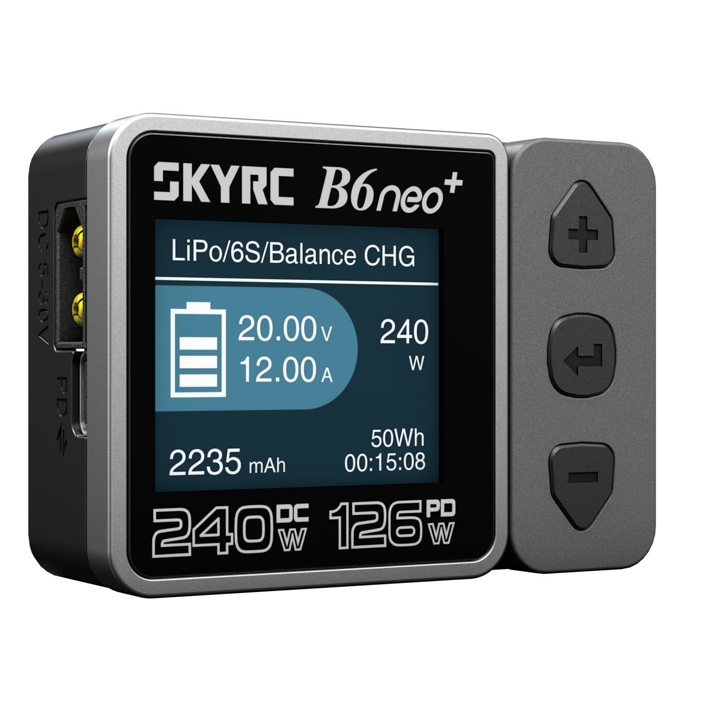 B6 Neo+ DC smart charger (240W) - Black&Grey