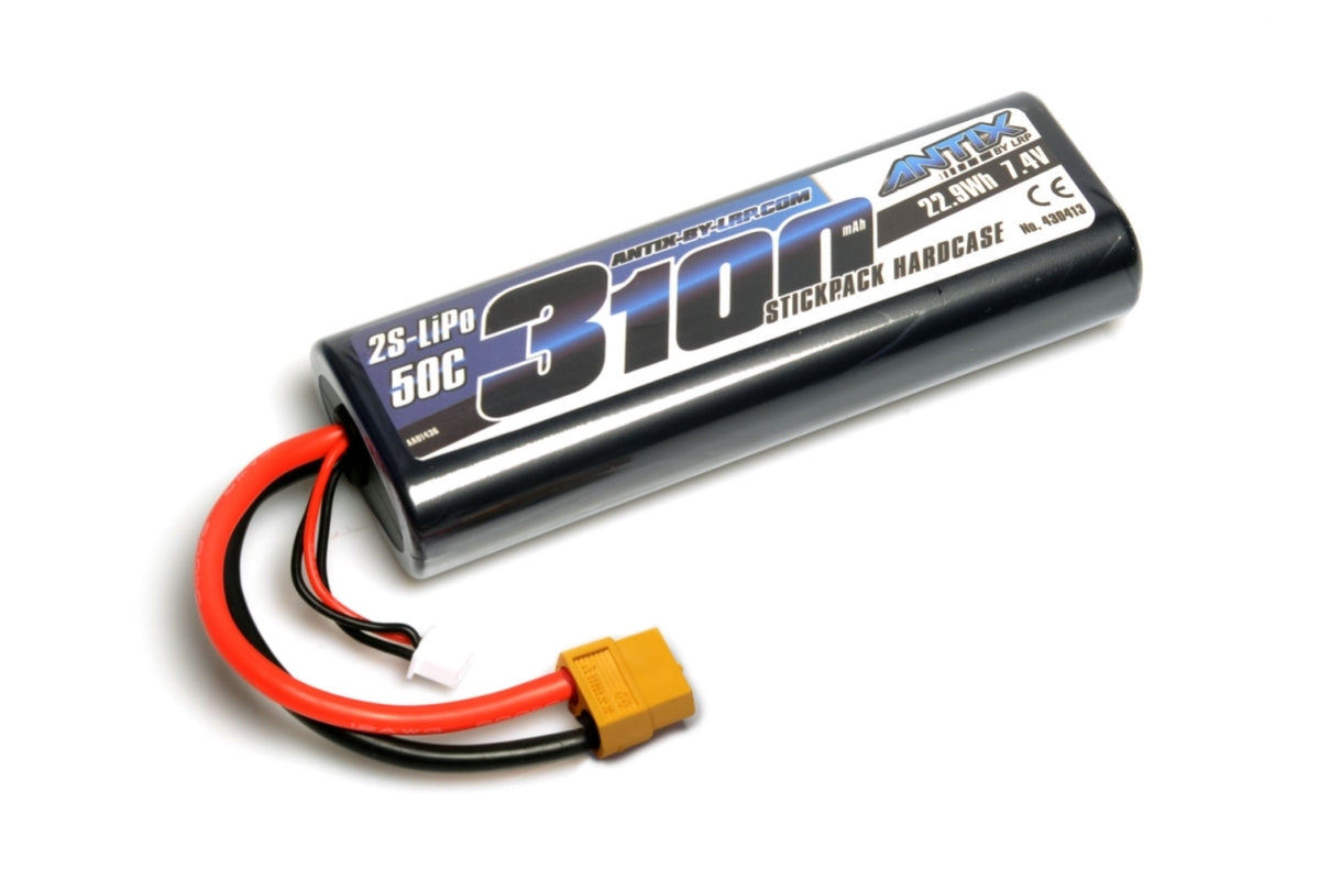 ANTIX by LRP Graphene 3100mAh 7.4V 2S 50C LiPo (XT60 Plug, 210g)