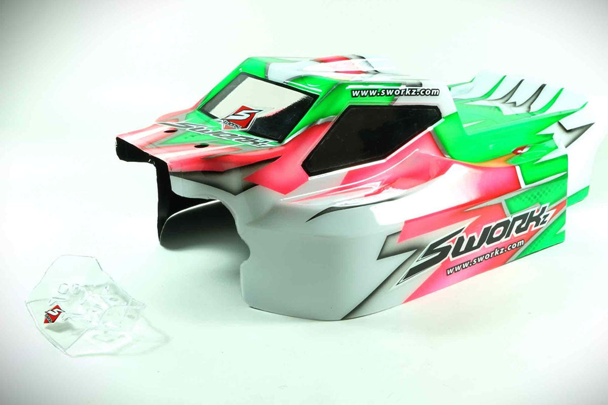 SWORKz Falcon 1 Bruggy Style Clean Body Shell Set (Pre-Cut 90%)