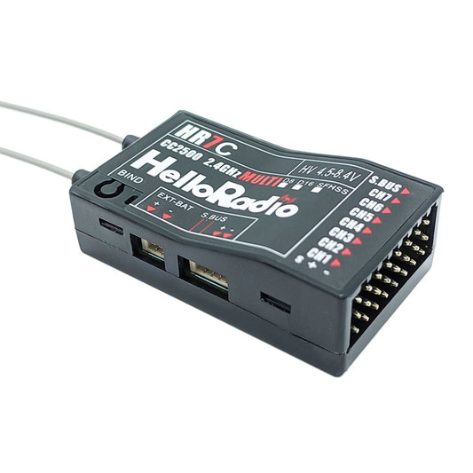 HR7C 4in1 2,4GHz 7Ch. Receiver - Black
