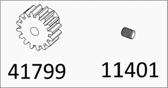 TL4 : motor teeth 16T