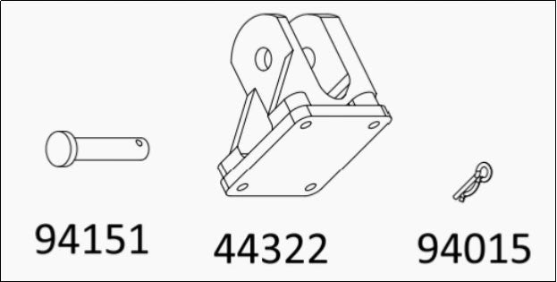 TL4 : rear towing hook seat