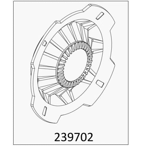 TL4 : rear wheel hub cover