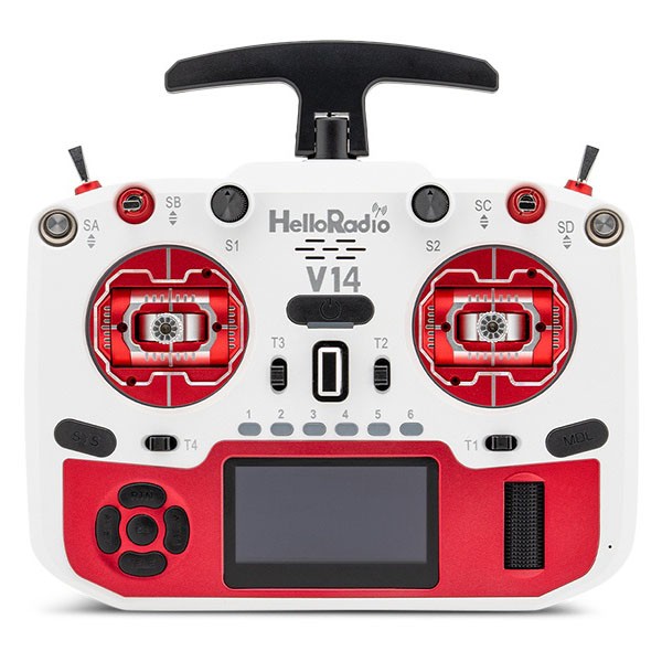 V14 MAX R9 OLED 2,4GHz 4in1 LBT Radio (Multimode - M2) - Red/White