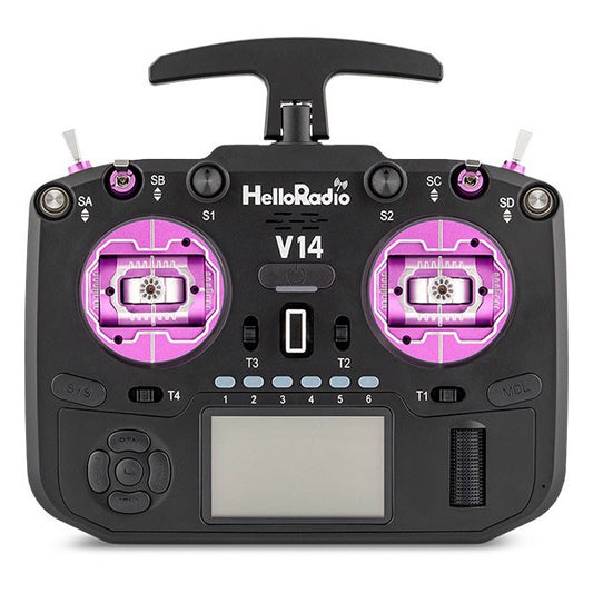 V14 MAX R9 OLED 2,4GHz ELRS LBT Radio (Multimode - M2) - Black/Purple