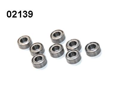 02139 Ball Bearings 5x10x4mm 8 Stück