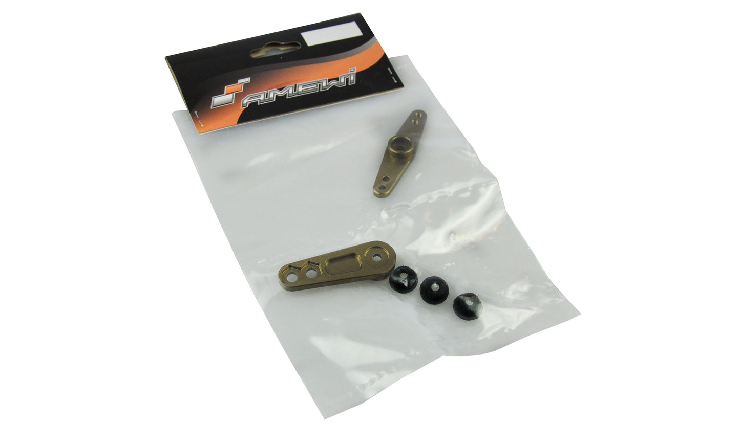Servo Horn Aluminum For Lenkung & Gas- /Bremse gun metal