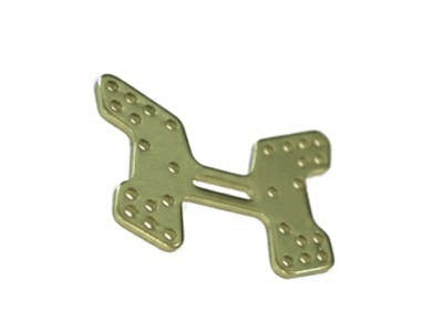 06014 Dämpferbrücke Rear Aluminum gun metal eloxiert