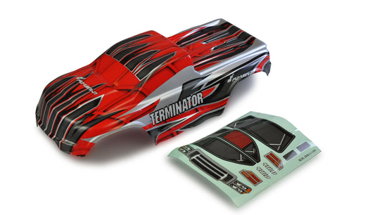 Body Shell Terminator MT Red 1:10, fertig lackiert