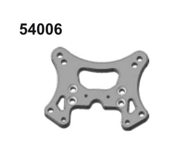 54006 Dämpferbrücke Front Aluminum Orange