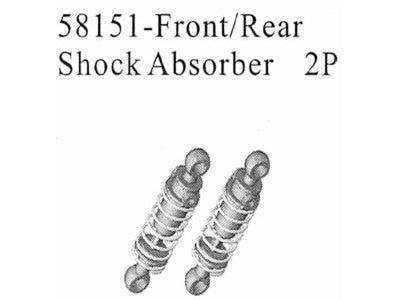 58151 Shock Absorbers 2 Stück