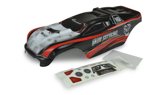 ET1025EX Body Shell AM10T Extreme Black/Red