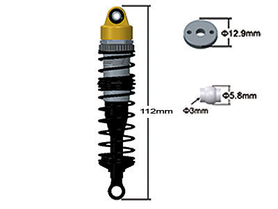 Shock Absorbers Rear 1 Stück AM10T